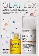 Set - Olaplex Smooth Style Icons Hair Duo (Creme/100 ml + Öl/30 ml) — Bild N1