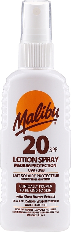 Sonnenschutzspray mit Sheabutter-Extrakt SPF 20 - Malibu Lotion Spray SPF20 — Bild N1