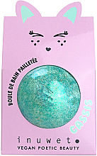 Düfte, Parfümerie und Kosmetik Badebombe - Inuwet Bath Bomb Glitter Blackcurrent Turquoise