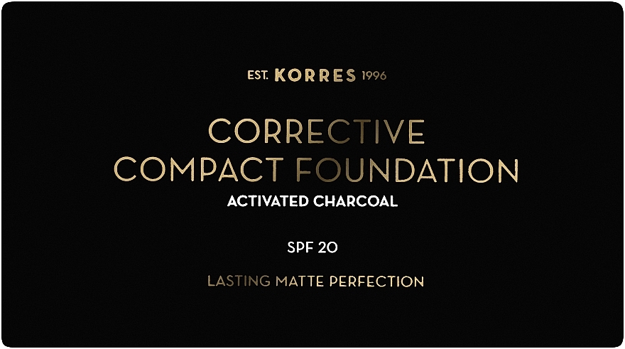 Kompakte Foundation für das Gesicht - Korres Activated Charcoal Corrective Compact Foundation — Bild N2