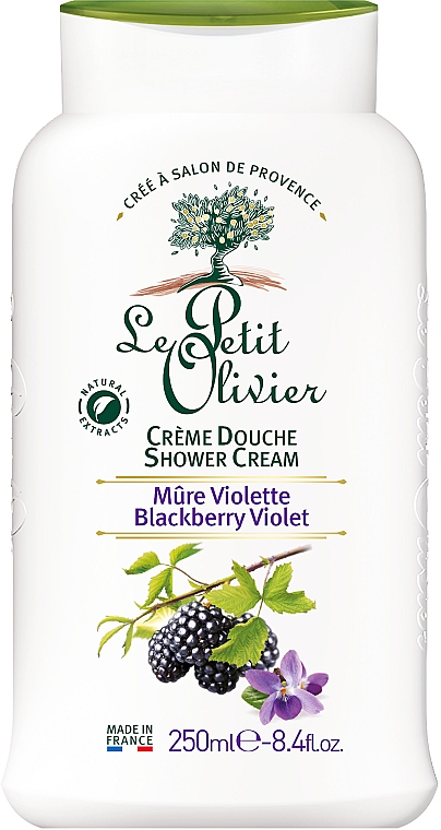 Extra milde Duschcreme mit Brombeer-Veilchen-Duft - Le Petit Olivier Shower Cream Blackberry Violet