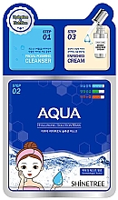 Düfte, Parfümerie und Kosmetik Hyaluron-Gesichtsmaske - Shinetree Aqua Hyaluronic Solution Mask 3 Steps