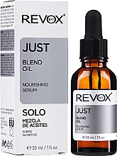 Feuchtigkeitsspendendes und glättendes Ölserum für das Gesicht mit Kornblume und Nachtkerzenöl - Revox Just Blend Oil Nourishing Serum — Bild N2