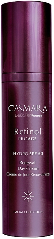 Erneuernde Tagescreme mit Retinol SPF 50 - Casmara Retinol Proage Renewal Day Cream Hydro SPF50 — Bild N1