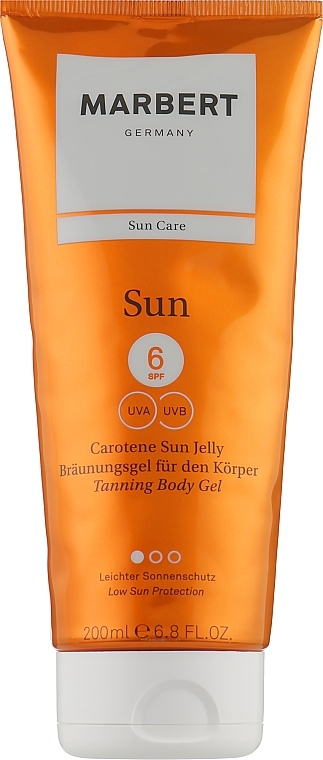 Selbstbräunungsgel für Gesicht und Körper SPF 6 - Marbert Sun Carotene Sun Jelly — Bild N1