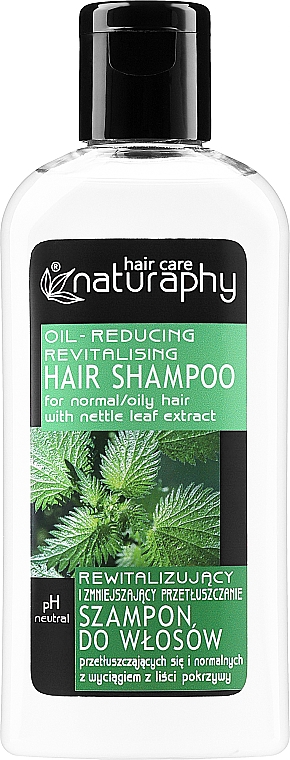 Revitalisierendes und seboregulierendes Shampoo mit Brennnesselextrakt für normales und fettiges Haar - Bluxcosmetic Naturaphy — Bild N1