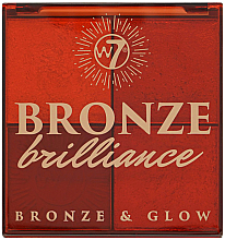 Bronzer- und Highlighterpalette - W7 Bronze Brilliance Bronze & Glow Palette — Bild N2