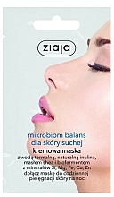 Gesichtscreme-Maske für trockene Haut mit Thermalwasser und Sheabutter - Ziaja Microbiom Cream Face Mask — Bild N1