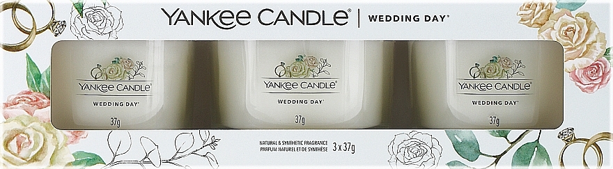 Kerzenset - Yankee Candle Wedding Day (Duftkerze 3x37g) — Bild N1
