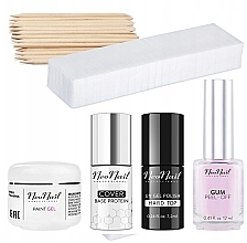 Nagelpflegeset - NeoNail Professional Baby Boomer Set (Nagelüberlack 7,2ml + Nagelunterlack 7,2ml + Nagelgel 5ml + Peel-Off-Gummi 12ml + Maniküreschwämmchen 25 St. + Nagelhautstäbchen 10 St.) — Bild N3