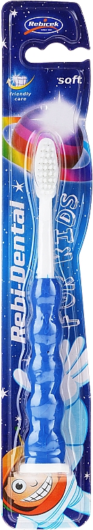 Kinderzahnbürste weich Rebi-Dental M14 blau - Mattes — Bild N1
