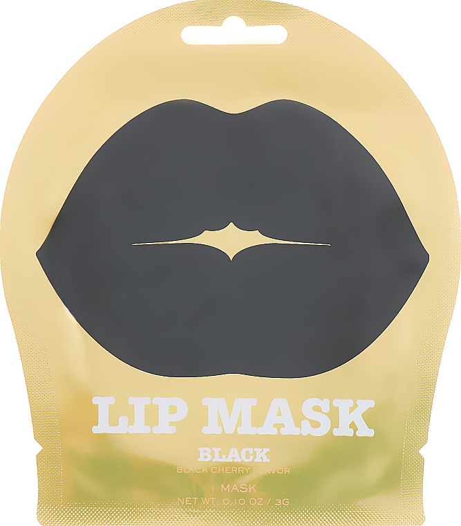 Hydrogel Lippenmaske mit Kirsche - Kocostar Lip Mask Black