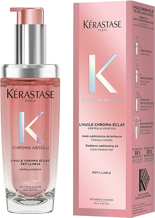 Haarglanzöl - Kerastase Chroma Absolu Radiance Sublimating Oil Refillable — Bild N2