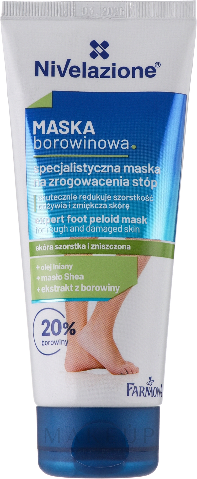 Spezielle Fußmaske gegen raue Haut - Farmona Nivelazione Feet Specialist Mud Mask — Bild 75 ml