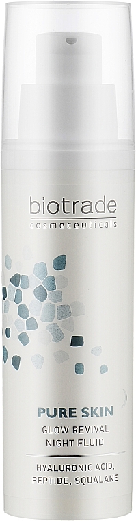 Verjüngendes Nachtfluid mit Hyaluronsäure und Peptiden - Biotrade Pure Skin Glow Revival Night Fluid — Bild N1