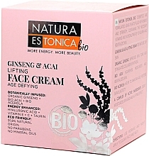 Straffende Anti-Aging Gesichtscreme mit Ginseng und Acai-Beere - Natura Estonica Ginseng & Acai Face Cream — Bild N2