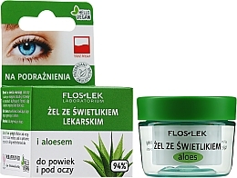 Augengel mit Augentrost und Aloe - Floslek Lid And Under Eye Gel With Aloe Extract  — Bild N2