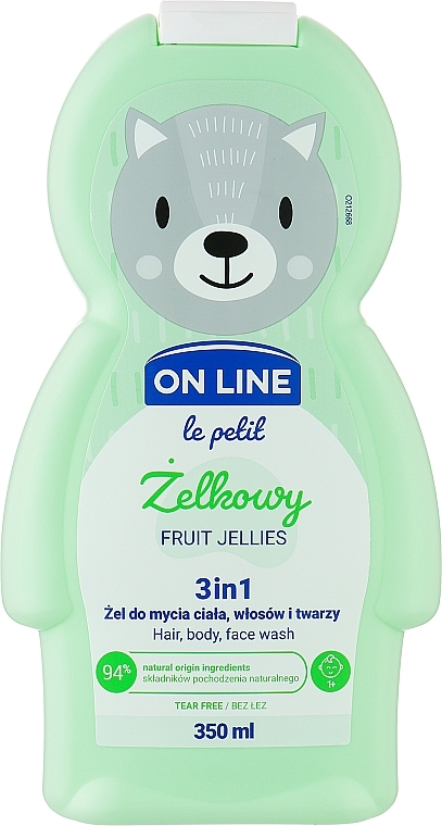 3in1 Duschgel für Körper, Gesicht und Haar mit Fruchtgelee-Duft - On Line Le Petit Fruit Jellies 3 In 1 Hair Body Face Wash — Bild N1