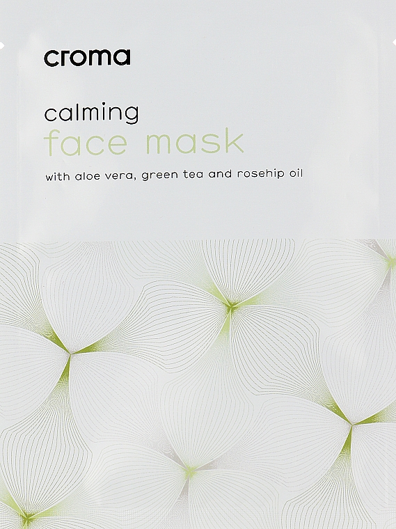 Gesichtsmaske mit Grüntee-Extrakt - Croma Face Mask Green Tea — Bild N1