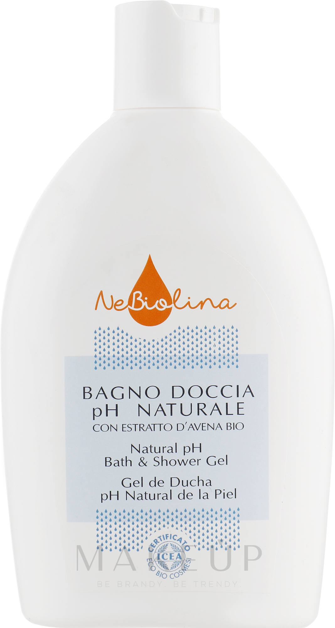 Duschgel mit Bio-Haferextrakt - Nebiolina Natural pH Bath & Shower Gel — Bild 500 ml