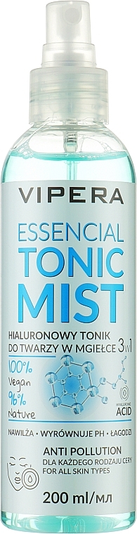 Gesichtsnebel-Tonikum mit Hyaluronsäure für alle Hauttypen - Vipera Essencial Hyaluronic Tonic Mist — Bild N1