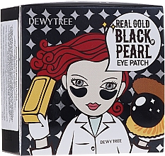 Düfte, Parfümerie und Kosmetik Augenpatches mit Gold und schwarzen Perlen - Dewytree Real Gold Black Pearls Eye Patch