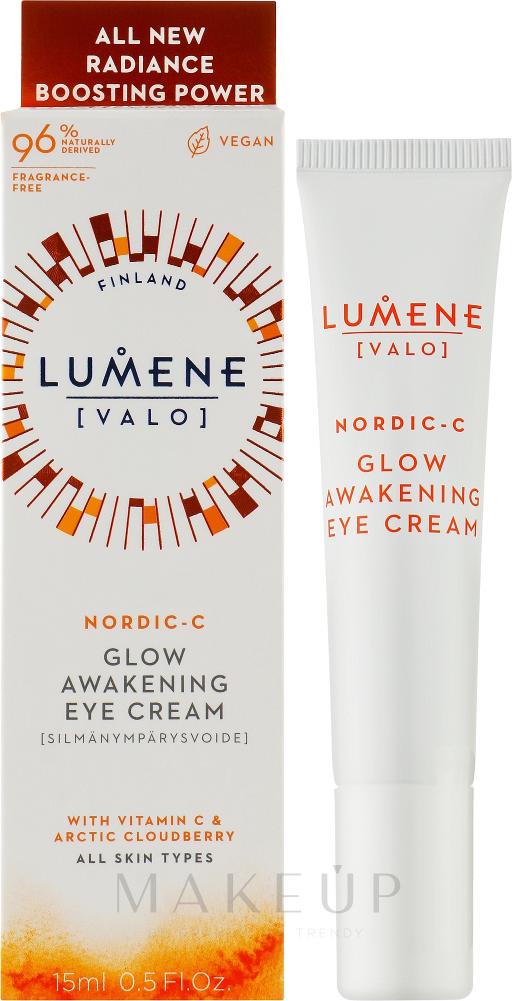 Augencreme - Lumene Valo Glow Awakening Eye Cream — Bild 15 ml