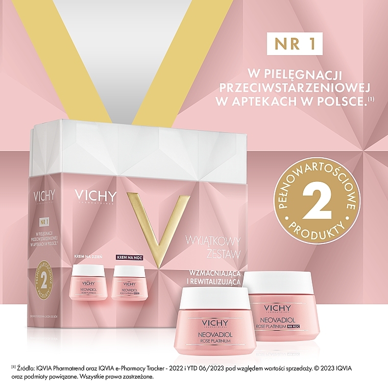 Gesichtspflegeset - Vichy Neovadiol Rose Platinium (Tagescreme/50 ml + Nachtcreme/50 ml) — Bild N4