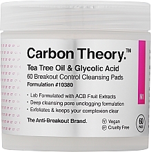 Gesichtsreinigungstücher mit Teebaumöl - Carbon Theory Cleansing Pads Tea Tree Oil — Bild N2