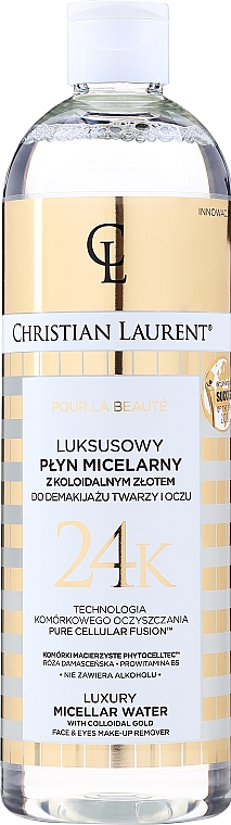 Luxuriöses Mizellen-Reinigungswasser mit molekularem Gold - Christian Laurent Luxury Micellar Water — Bild N1