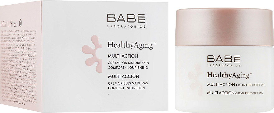 Nährende und straffende Anti-Aging Gesichtscreme für reife Haut - Babe Laboratorios Healthy Aging Multi Action Cream For Mature Skin — Bild N1
