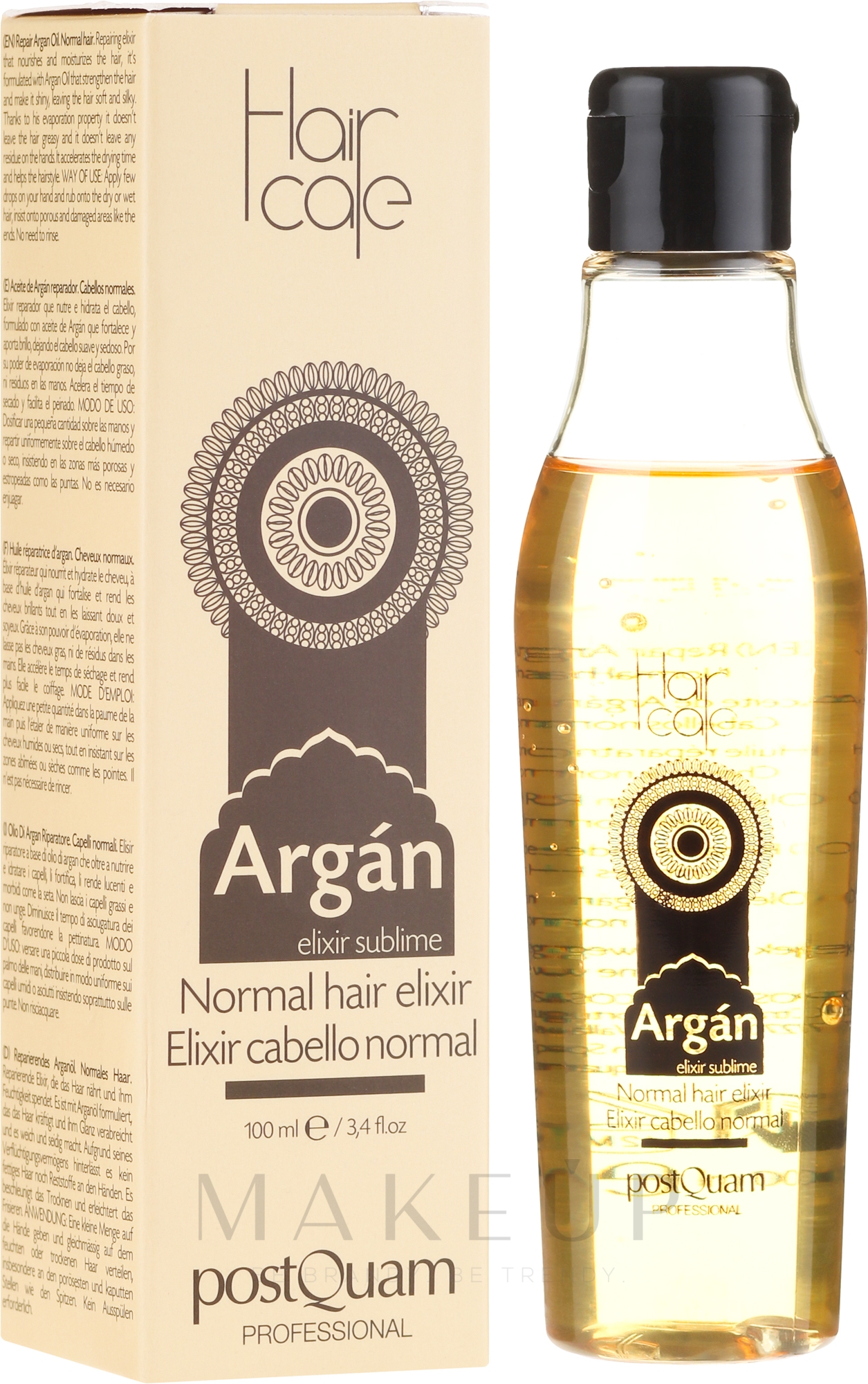 Haarelixier mit Arganöl für normales Haar - PostQuam Argan Sublime Hair Care Normal Hair Elixir — Bild 100 ml