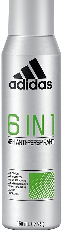 Deospray Antitranspirant für Männer - Adidas 6 In 1 48H Anti-Perspirant For Men — Bild N1