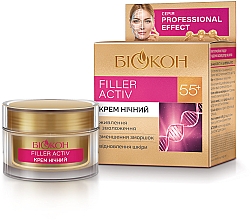 Düfte, Parfümerie und Kosmetik Nachtcreme für das Gesicht - Biokon Professional Effect Filler Activ 55+ 