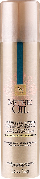 Trockene Haarspülung mit Orangenöl und Sonnenblume - L'Oreal Professionnel Mythic Oil Brume Sublimatrice — Bild N1