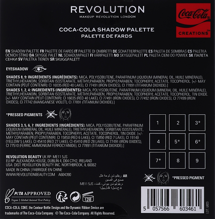 Mini-Lidschattenpalette - Makeup Revolution x Coca-Cola Creations Mini Shadow Palette — Bild N3