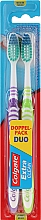 Zahnbürste mittel Extra Clean violett, hellgrün 2 St. - Colgate Expert Cleaning Medium Toothbrush — Bild N1