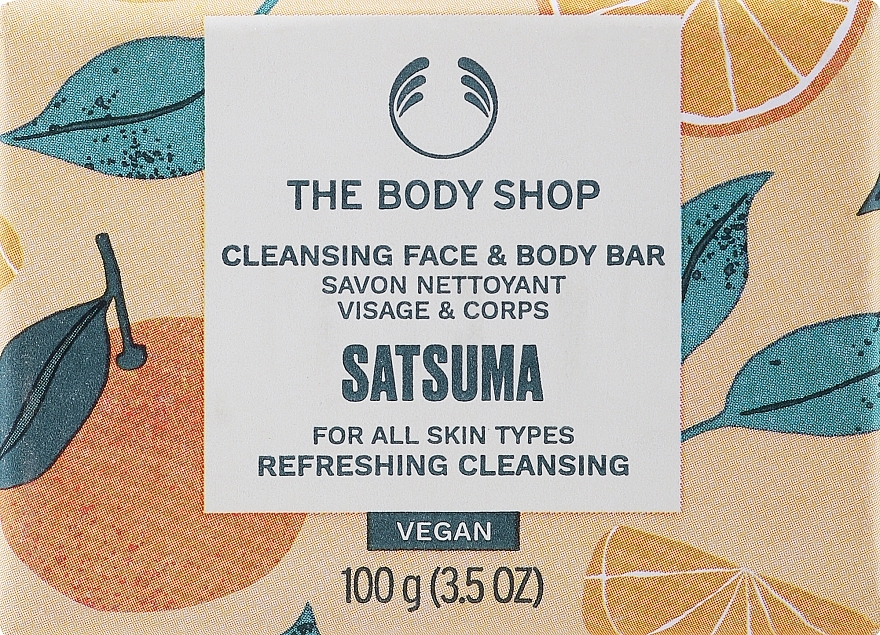 Seife für Gesicht und Körper - The Body Shop Satsuma Cleansing Face & Body Bar — Bild N1