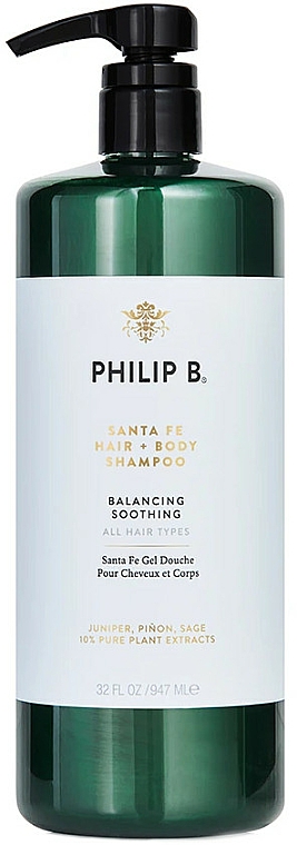 Shampoo für Haar und Körper - Philip B Santa Fe Hair + Body Shampoo — Bild N1