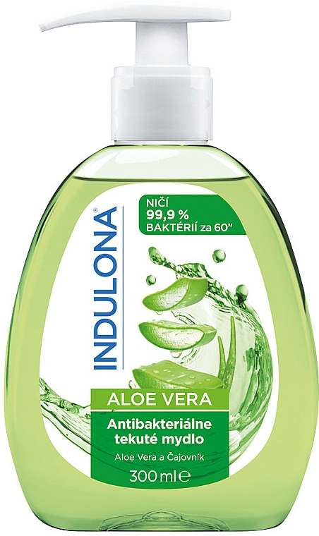 Antibakterielle Flüssigseife mit Aloe Vera - Indulona Aloe Vera Antibacterial Liquid Soap — Bild N1