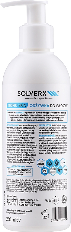 Conditioner für geschwächtes Haar - Solverx Atopic Skin Conditioner — Bild N2