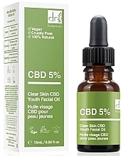 Düfte, Parfümerie und Kosmetik Gesichtsöl - Dr. Botanicals CBD 5% Clear Skin CBD Youth Facial Oil