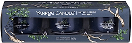 Düfte, Parfümerie und Kosmetik Duftkerzen-Set - Yankee Candle Bayside Cedar (candle/3x37g)