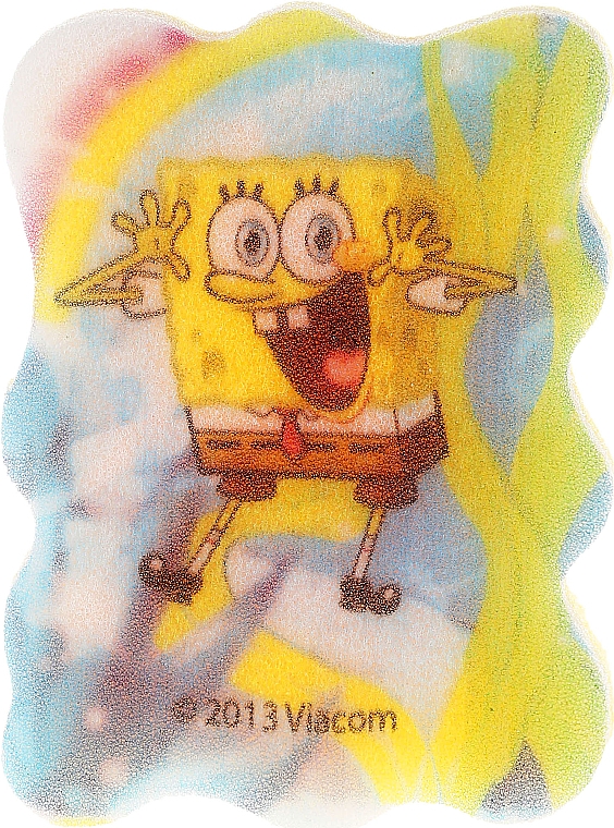 Kinder-Badeschwamm SpongeBob blau-gelb - Suavipiel Sponge Bob Bath Sponge — Bild N2