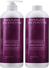Haarpflegeset - Brazil Keratin Intensive Coconut Conditioner Set (Haarconditioner 550mlx2) — Bild N2