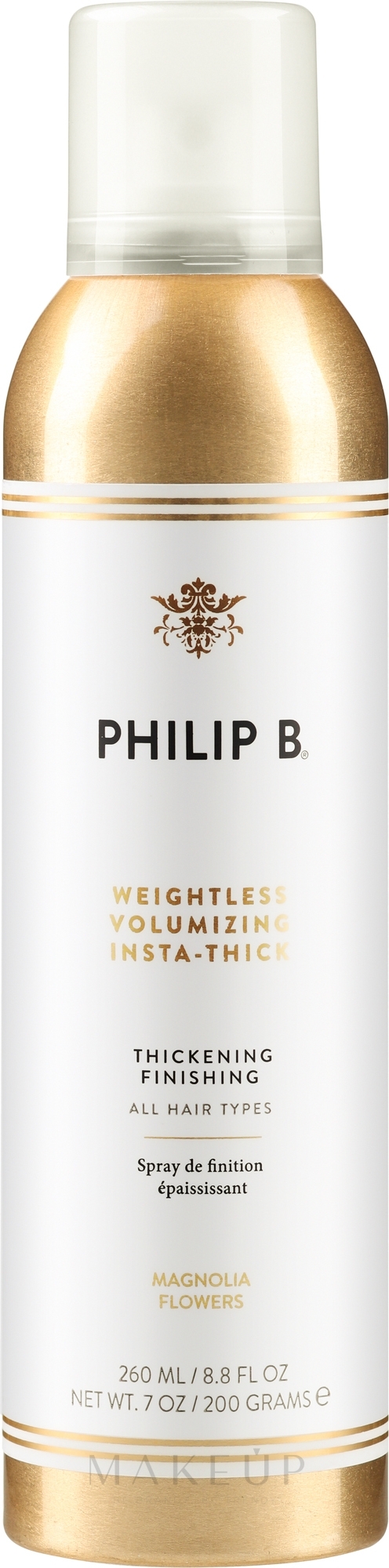 Spray für mehr Haarvolumen - Philip B Weightless Volumizing Insta Thick — Bild 260 ml