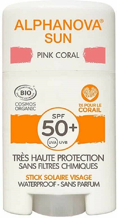 Sonnenschutzstick für das Gesicht SPF 50+ - Alphanova Sun Pink Coral SPF50+ — Bild N1