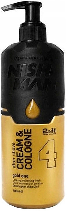 After Shave Creme-Cologne №04 - Nishman After Shave Cream Cologne 2in1 Gold One №04 — Bild N2