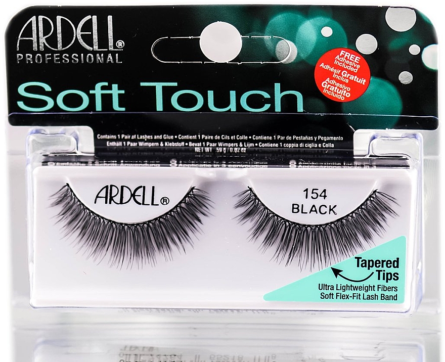 Künstliche Wimpern - Ardell Soft Touch Eye Lashes Black 154 — Bild N1