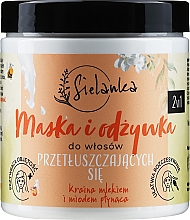 Düfte, Parfümerie und Kosmetik 2in1 Maske-Conditioner für fettiges Haar mit Milch und Honig - Sielanka